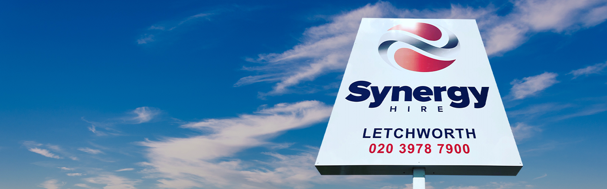 Synergy Hire Letchworth head office and depot sign