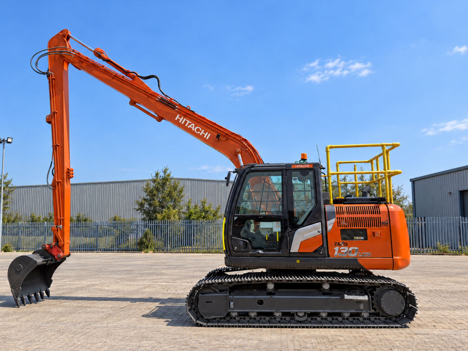 Hitachi ZX130LCN-7 Super Long Front Hitachi excavator available from Synergy Hire