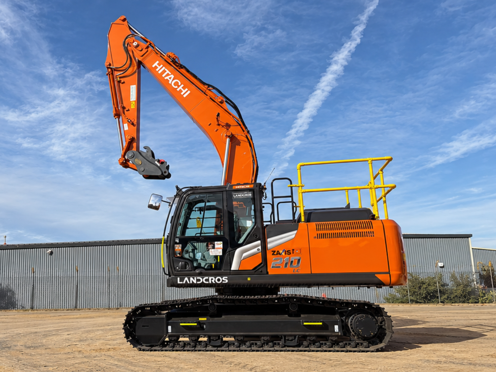 Hitachi ZX210LC-7 excavator at the Synergy Hire depot